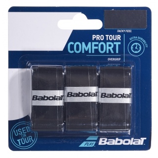 Babolat Overgrip Pro Tour (Komfort) 0.6mm schwarz 3er